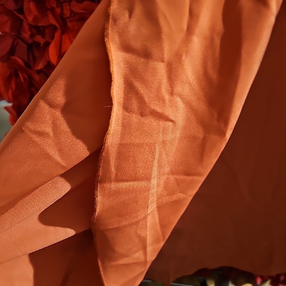 Shein Women's Orange Blouse Size XXL NWT (BAG) - Picture 4 of 5